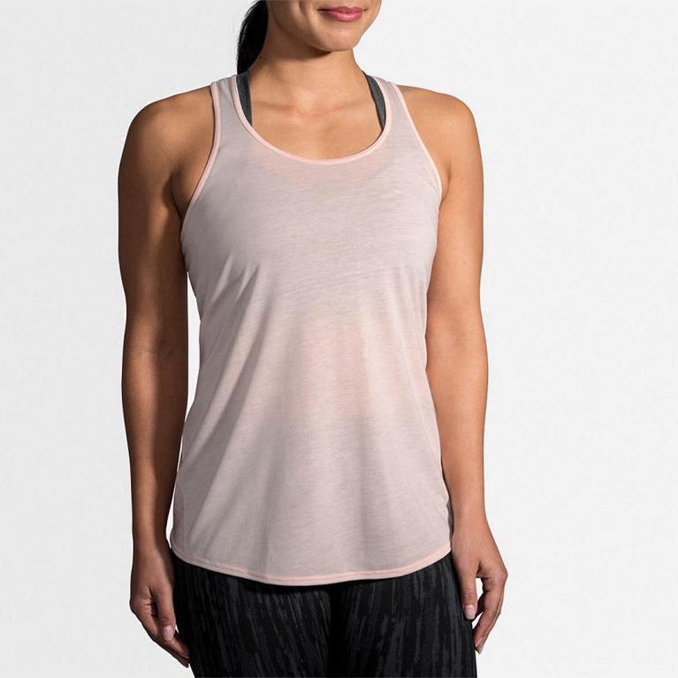 Brooks Distance Hardlooptanktop voor Dames Roze (RPJBY-0234)